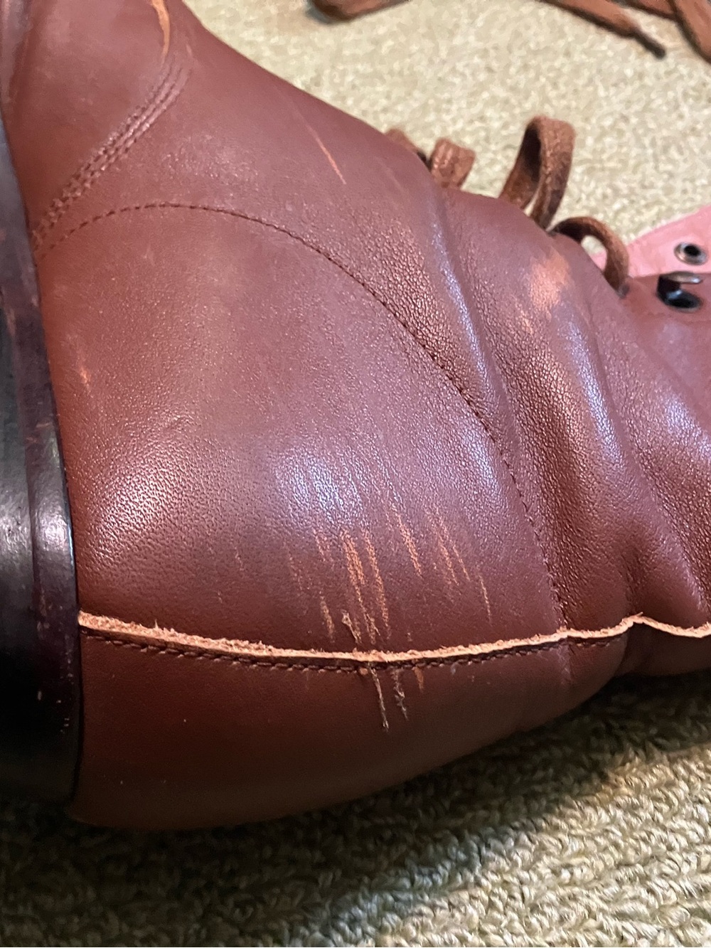 American Duchess “Bessie” Aviator Boots in Tan - Picture 9 of 11